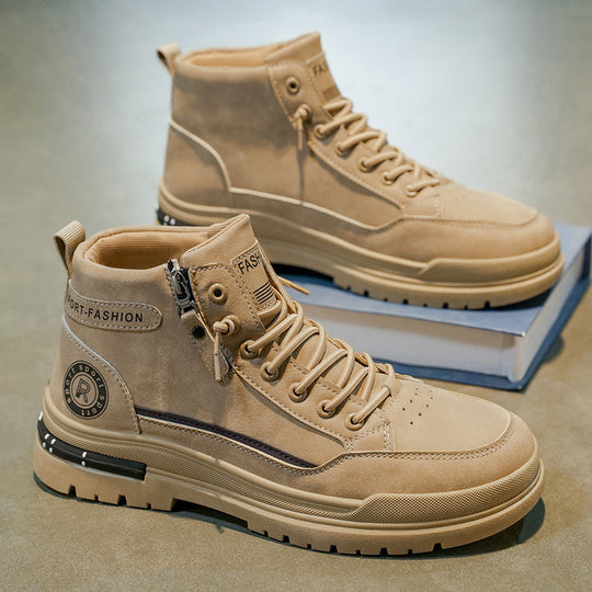 Damen High-Top Sneakers mit praktischem Reißverschluss und rutschfester Sohle EB