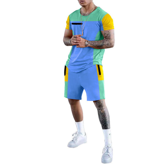 Herren Sportliches Freizeit-Set mit atmungsaktivem Design und praktischen Taschen EB