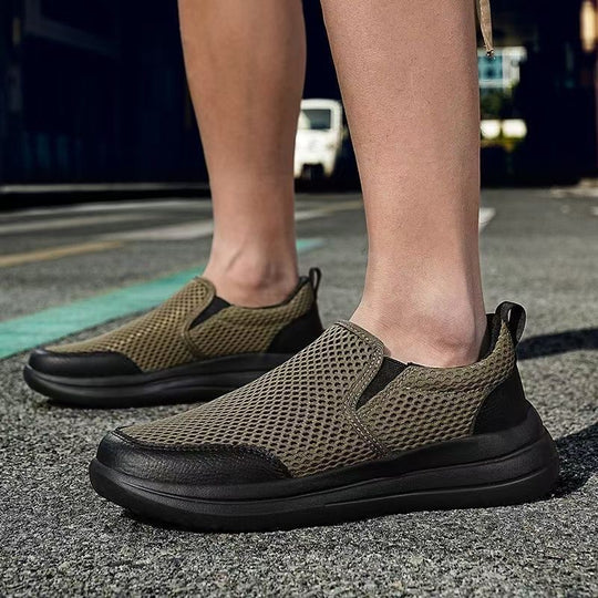 Damen Atmungsaktive Slip-On Sneakers mit weicher Sohle EB