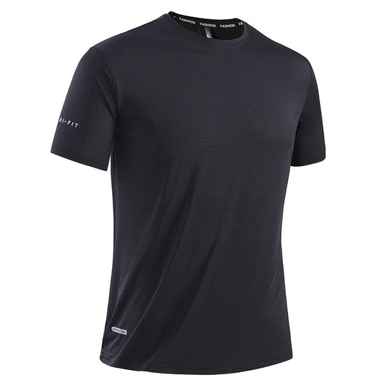 Herren nan atmungsaktives Funktions-T-Shirt aus perforiertem Mesh für Training EB