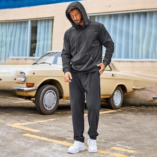 Herren Kapuzenpullover und Jogginghose Set EB