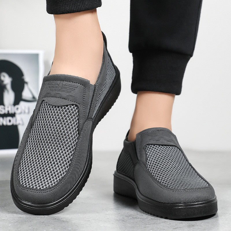 Damen Sportliche Slip-On Sneakers mit atmungsaktivem Obermaterial EB
