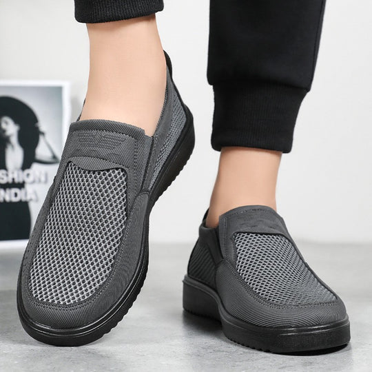 Damen Sportliche Slip-On Sneakers mit atmungsaktivem Obermaterial EB