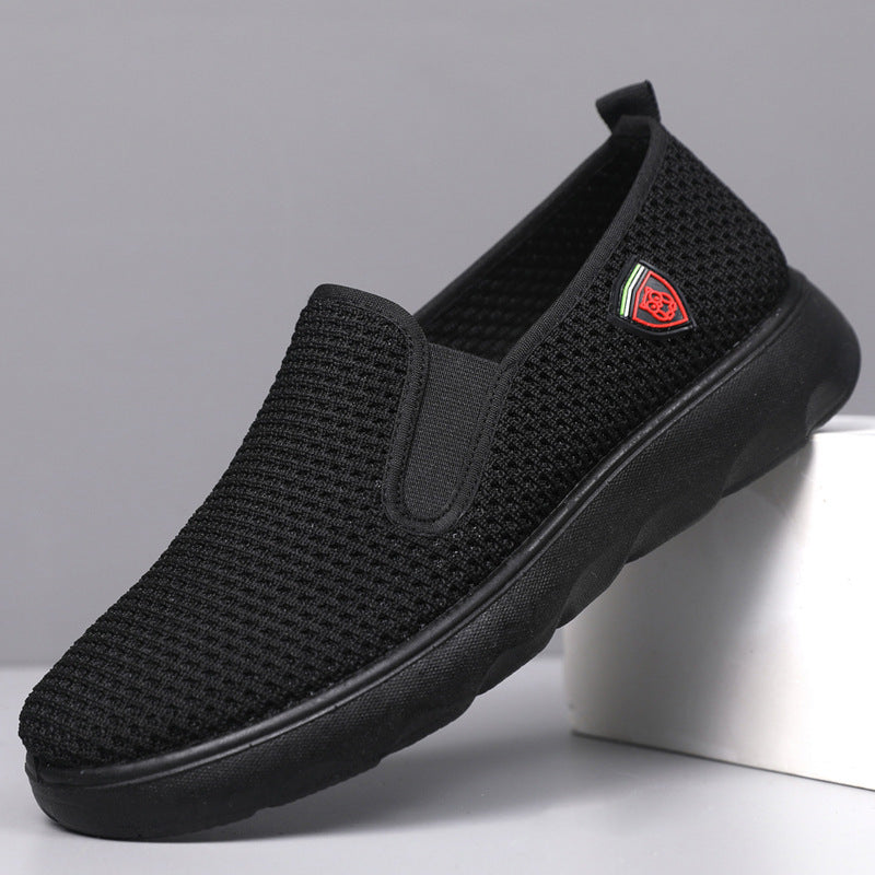 Damen Slip-On Sneakers aus atmungsaktivem Mesh mit komfortabler Dämpfung EB