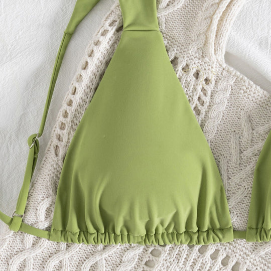 Damen Triangel-Bikini mit Muschel-Applikationen EB