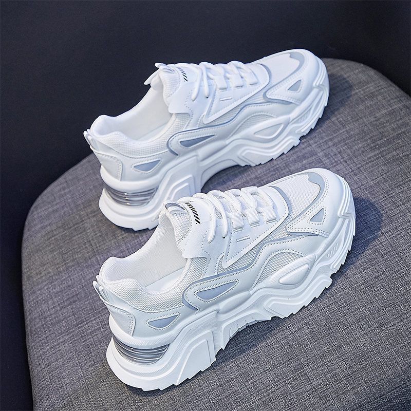 Damen Sportliche Chunky Sneakers mit atmungsaktiver Oberflächenstruktur EB