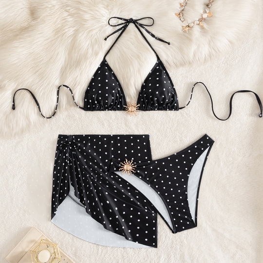 Damen Bikini mit elegantem Punktemuster EB