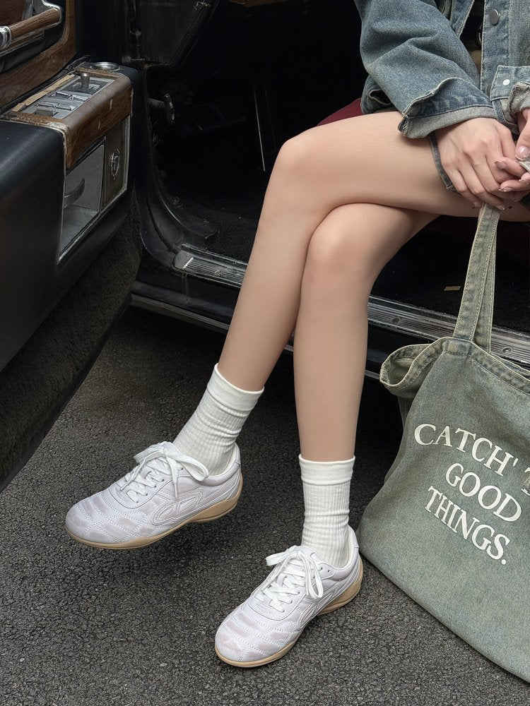 Damen sportliche Sneakers mit atmungsaktivem Mesh-Obermaterial und rutschfester Sohle EB