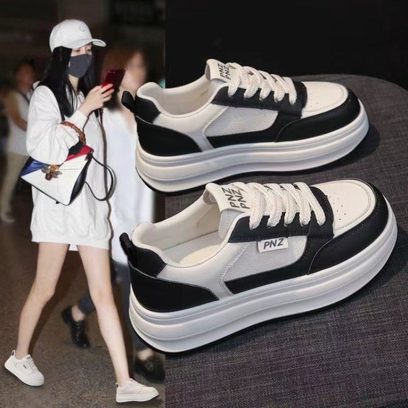 Damen Komfortable Plateausneaker mit dämpfender Sohle und atmungsaktivem Obermaterial EB