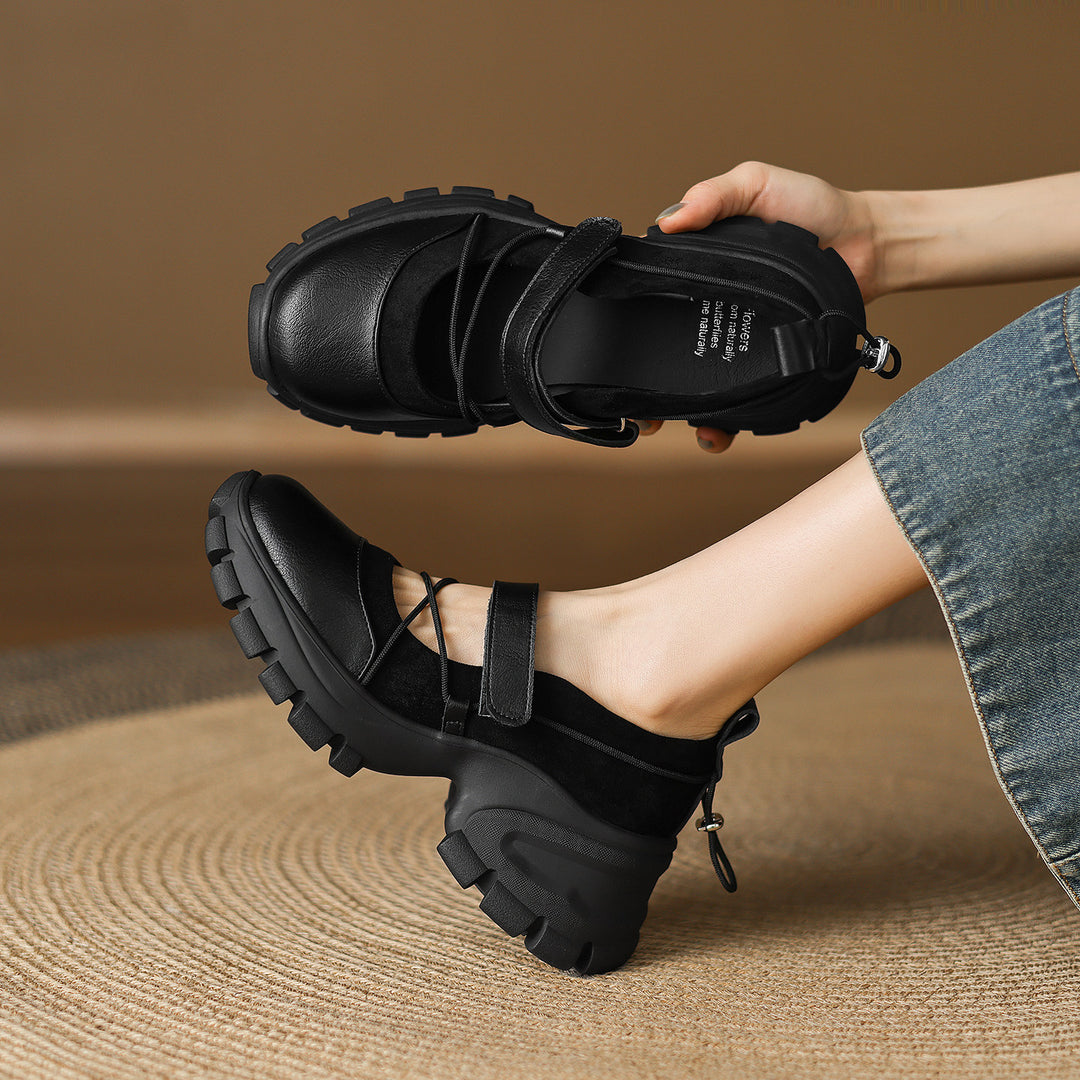 Damen modische Slingback-Schuhe mit elastischen Riemen und bequemer Sohle EB