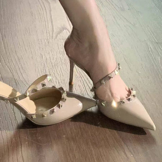 Damen elegante Slingback-Pumps mit modischer Strassverzierung EB