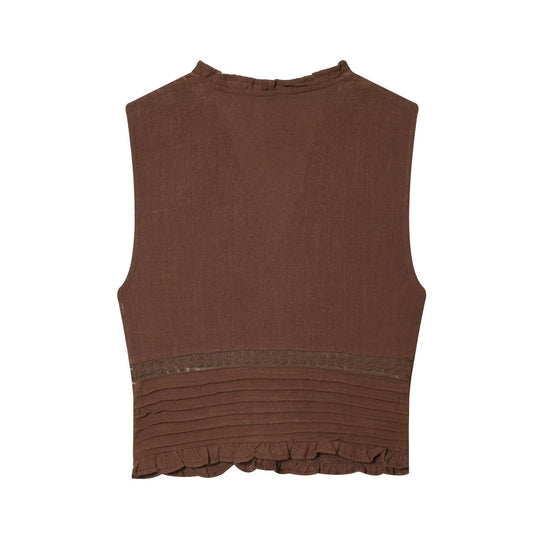 Damen Blusenshirt mit feiner Drapierung und dekorativen Knopfdetails EB