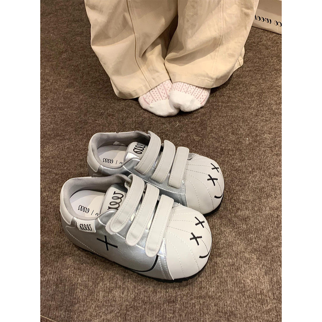 Damen Sneakers mit praktischem Klettverschluss und verspieltem Design EB
