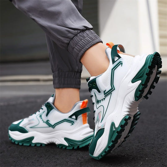 Damen Sportliche Sneaker mit verstärktem Dämpfungssystem und rutschfester Außensohle EB