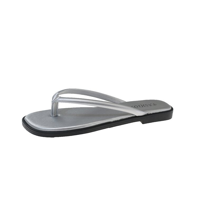 Damen modische Flip-Flops mit komfortablem Fußbett und raffiniertem Riemen EB