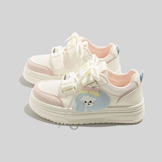 Damen Sneakers mit niedlichem Tiermotiv und ergonomischem Design EB