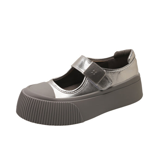 Damen Modische Ballerinas mit verstellbarem Riemen EB