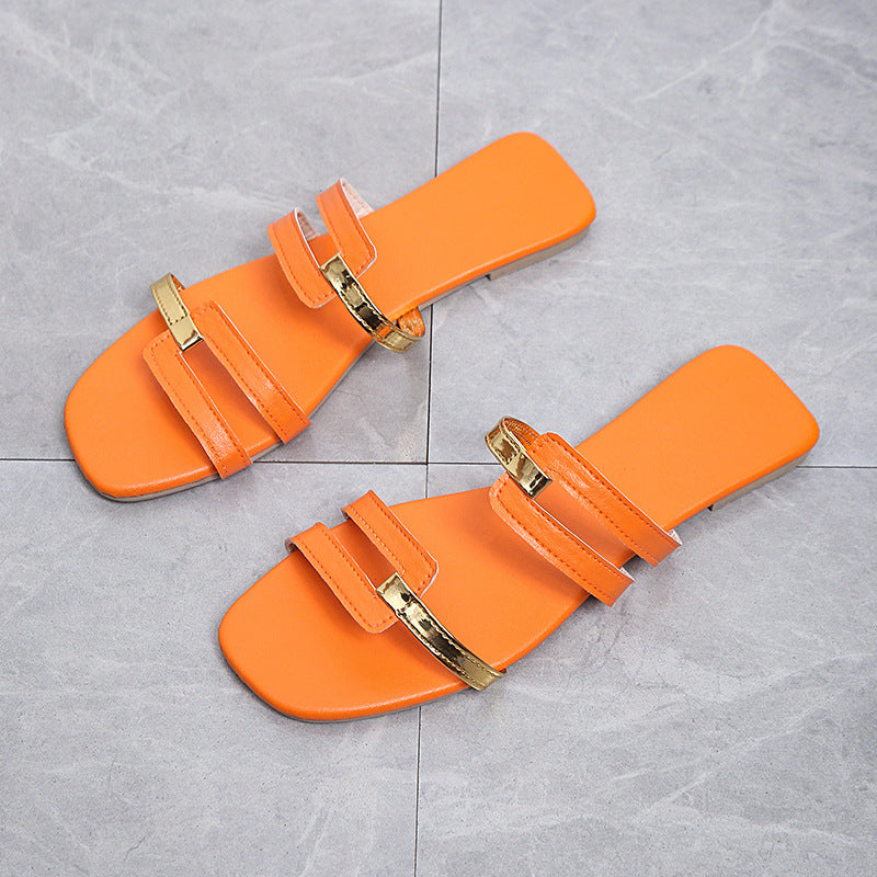 Damen elegante Sandalen mit modischem Riemen-Design EB