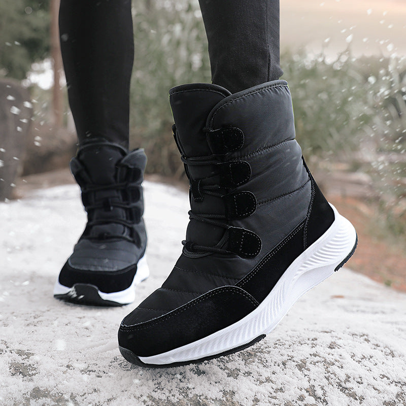 Damen Gefütterte Winterboots mit rutschfester Sohle und schnelltrocknender Oberflächenbeschichtung EB