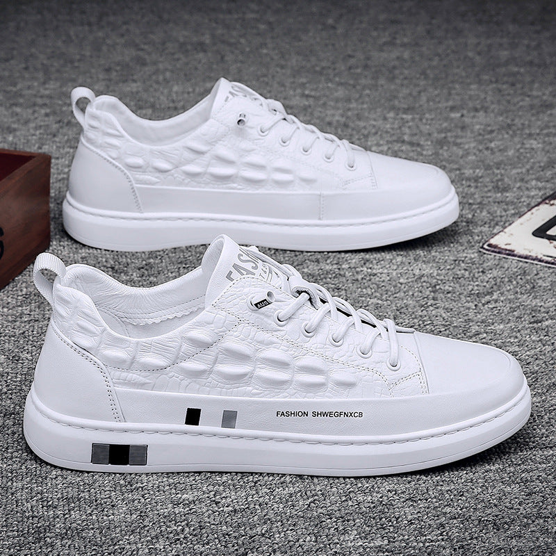 Damen Komfortable Sneakers mit trendigem Krokodil-Design EB