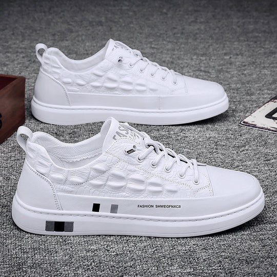 Damen Komfortable Sneakers mit trendigem Krokodil-Design EB