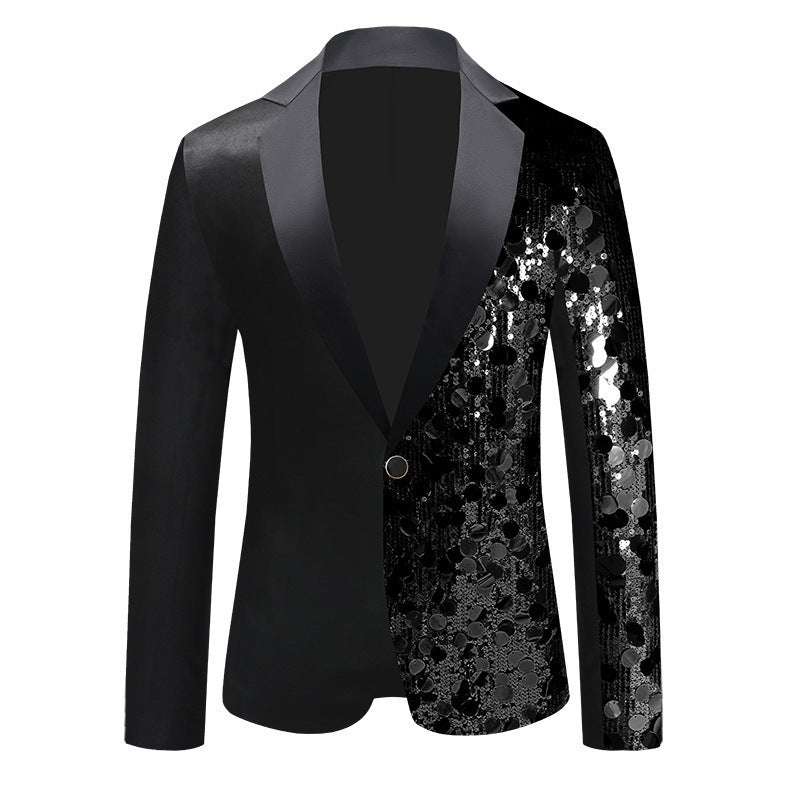 Herren Pailletten-Blazer mit einzigartigem Design und glamourösem Glanz EB