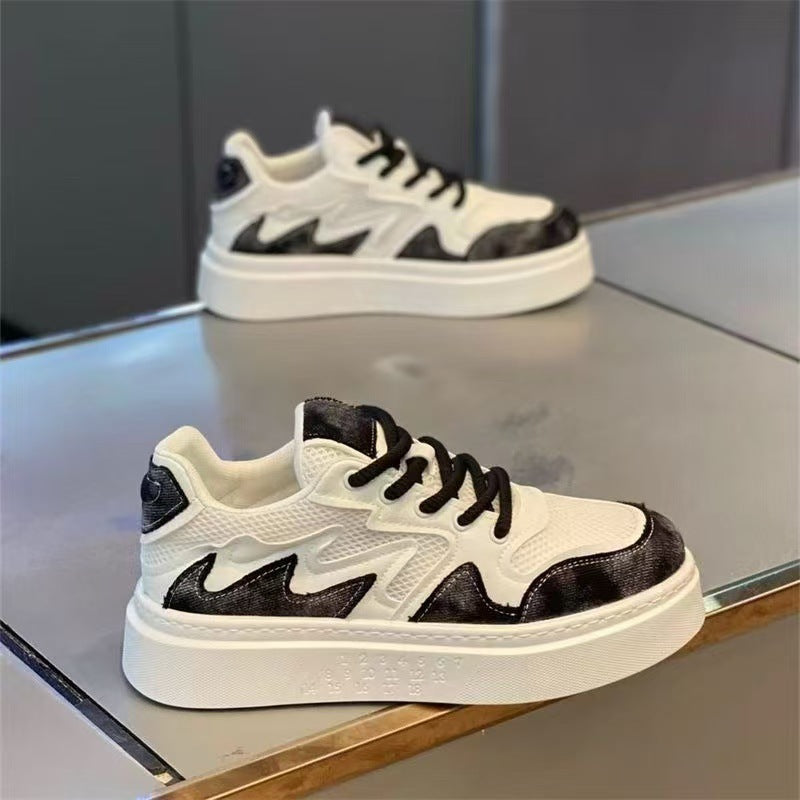 Damen bequeme Chunky Sneakers mit sportlichem Design und dämpfender Sohle EB