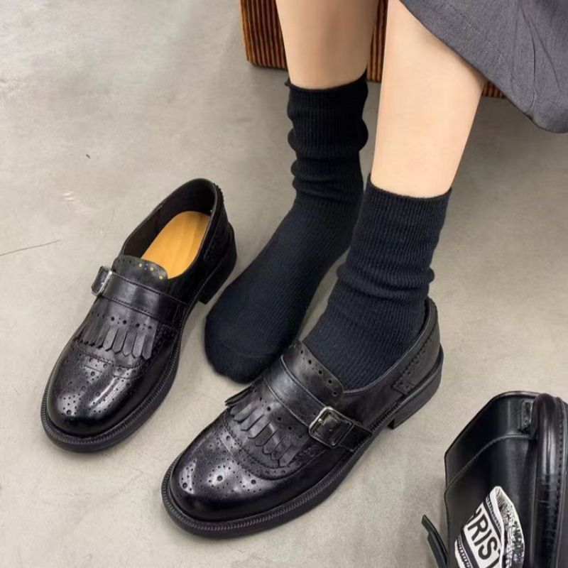 Damen Schnürschuhe mit dekorativen Fransen EB