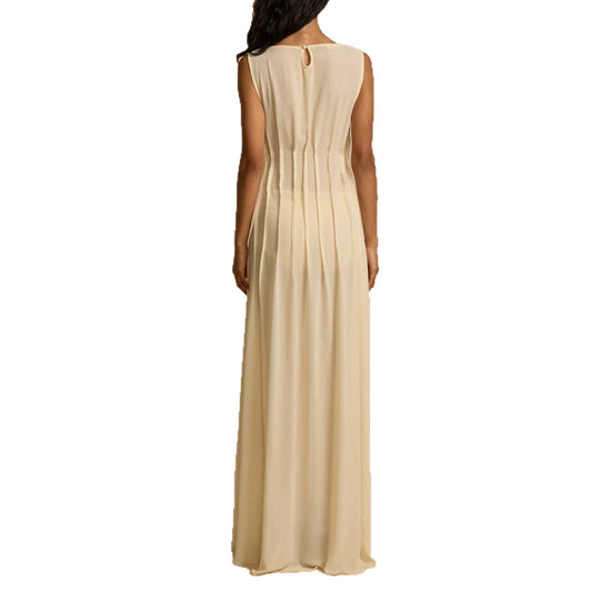 Damen Langes Abendkleid mit raffinierten Falten EB