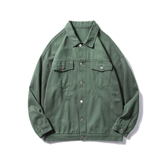 Damen Casual Utility-Jacke mit klassischen Druckknöpfen und praktischen Taschen EB