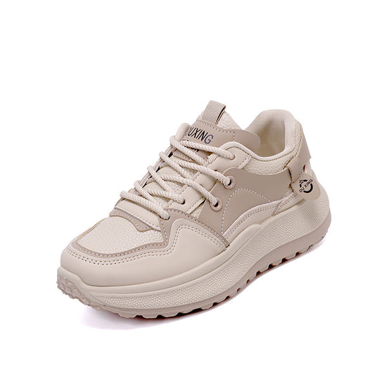 Damen Sportliche Chunky Sneakers mit atmungsaktiver Mesh-Oberfläche und gepolsterter Sohle EB
