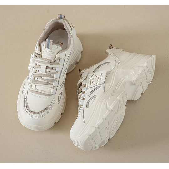 Damen Chunky Sneakers mit ergonomischer Sohle und atmungsaktiven Einsätzen EB