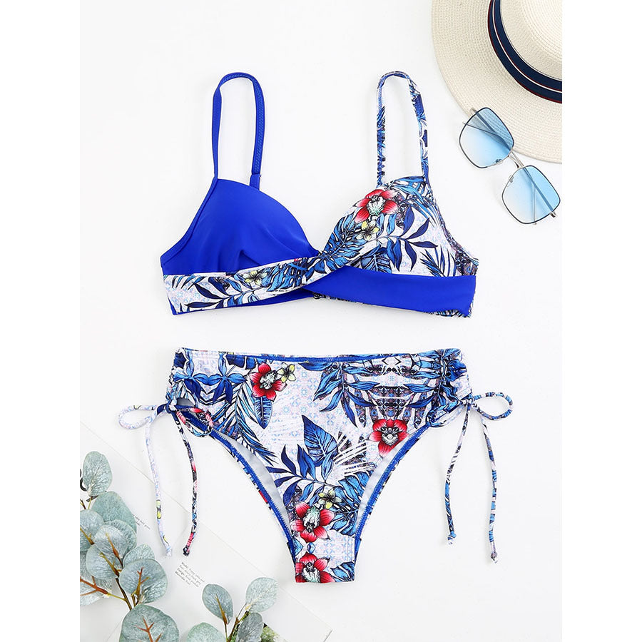 Damen Design-Bikini mit modernem Wickel-Detail EB