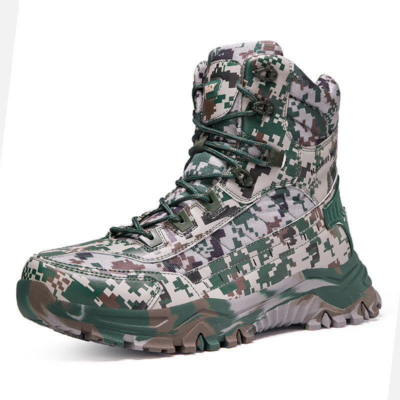 Damen Militärische Funktionsstiefel mit rutschfester Sohle und hohem Schaft EB