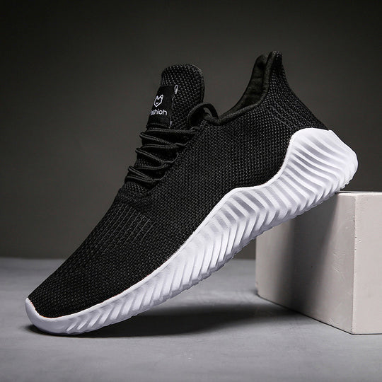 Damen Sneakers mit atmungsaktiver Strick-Oberfläche und flexibler Laufsohle EB