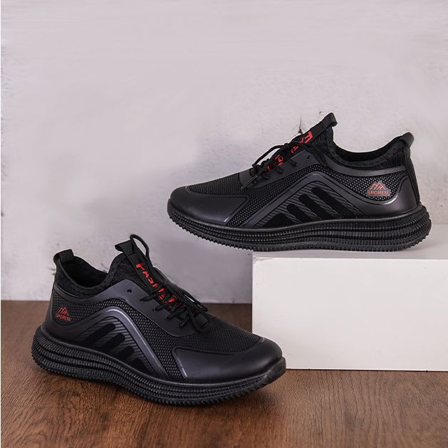 Damen Sportliche Sneakers mit atmungsaktiver Struktur und rutschfester Sohle EB