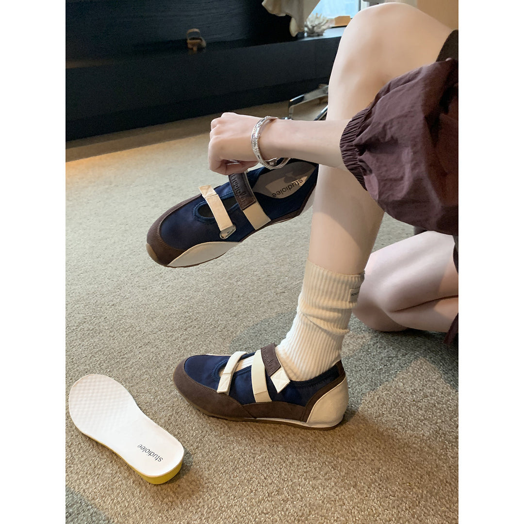 Damen Bequeme und modische Klettverschluss-Sneaker EB