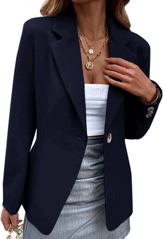 Damen moderner und eleganter Blazer mit strukturierter Textur EB
