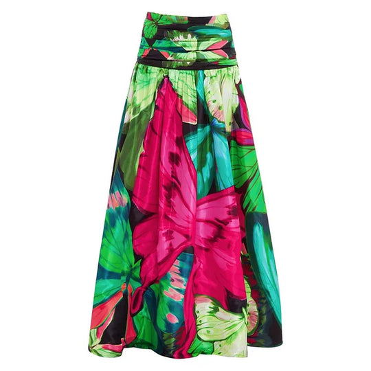 Damen Floral Druck Einteiler-Badeanzug EB