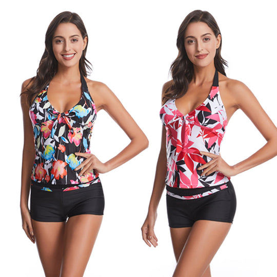 Damen Stylish Sport Tankini mit Shorts EB