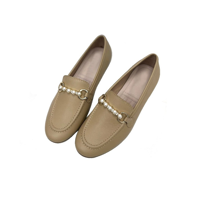 Damen Mokassins mit elegantem Perlen-Akzent EB