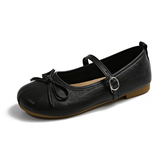 Damen Ballerinas mit verstellbarem Riemen und schickem Schleifen-Detail EB