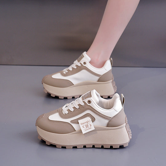 Damen Trendige Chunky Sneakers mit erhöhter Profilsohle EB