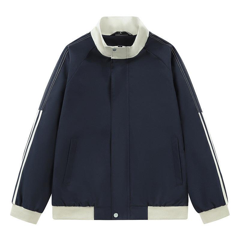 Damen sportliche Übergangsjacke mit hohem Kragen und seitlichen Eingrifftaschen EB