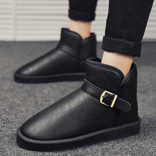 Damen elegante kurze Stiefel mit verstellbarem Riemen EB