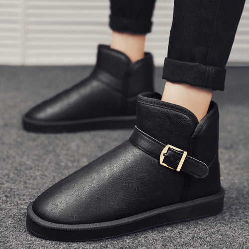 Damen elegante kurze Stiefel mit verstellbarem Riemen EB