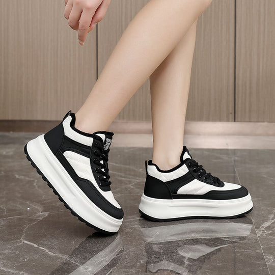 Damen Sportliche High-Top Sneakers mit Weichfutter und rutschfester Sohle EB