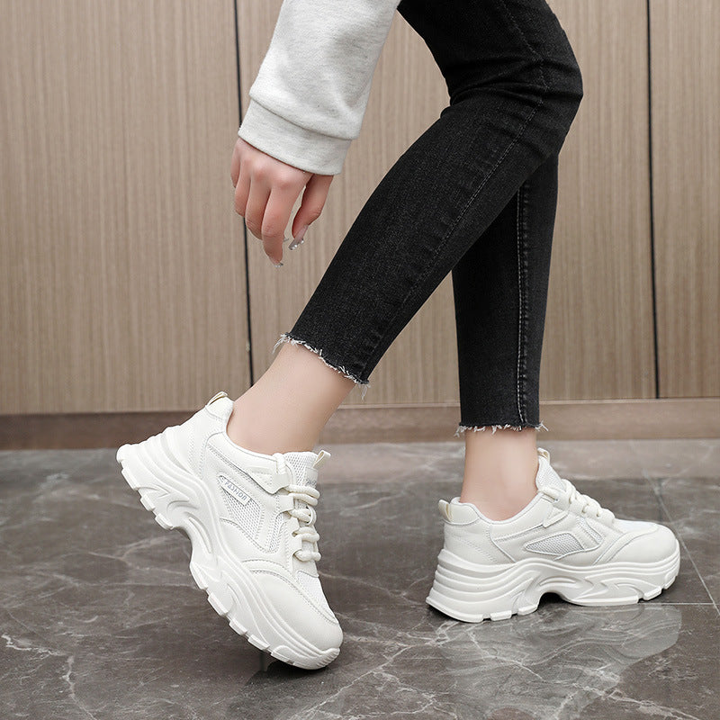 Damen Chunky Sneakers mit atmungsaktiver Mesh-Oberfläche und griffiger Laufsohle EB
