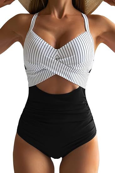 Damen Cut-Out Badeanzug EB
