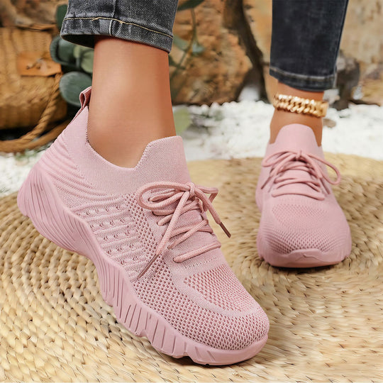 Damen Atmungsaktive sportliche Sneaker mit elastischem Obermaterial EB